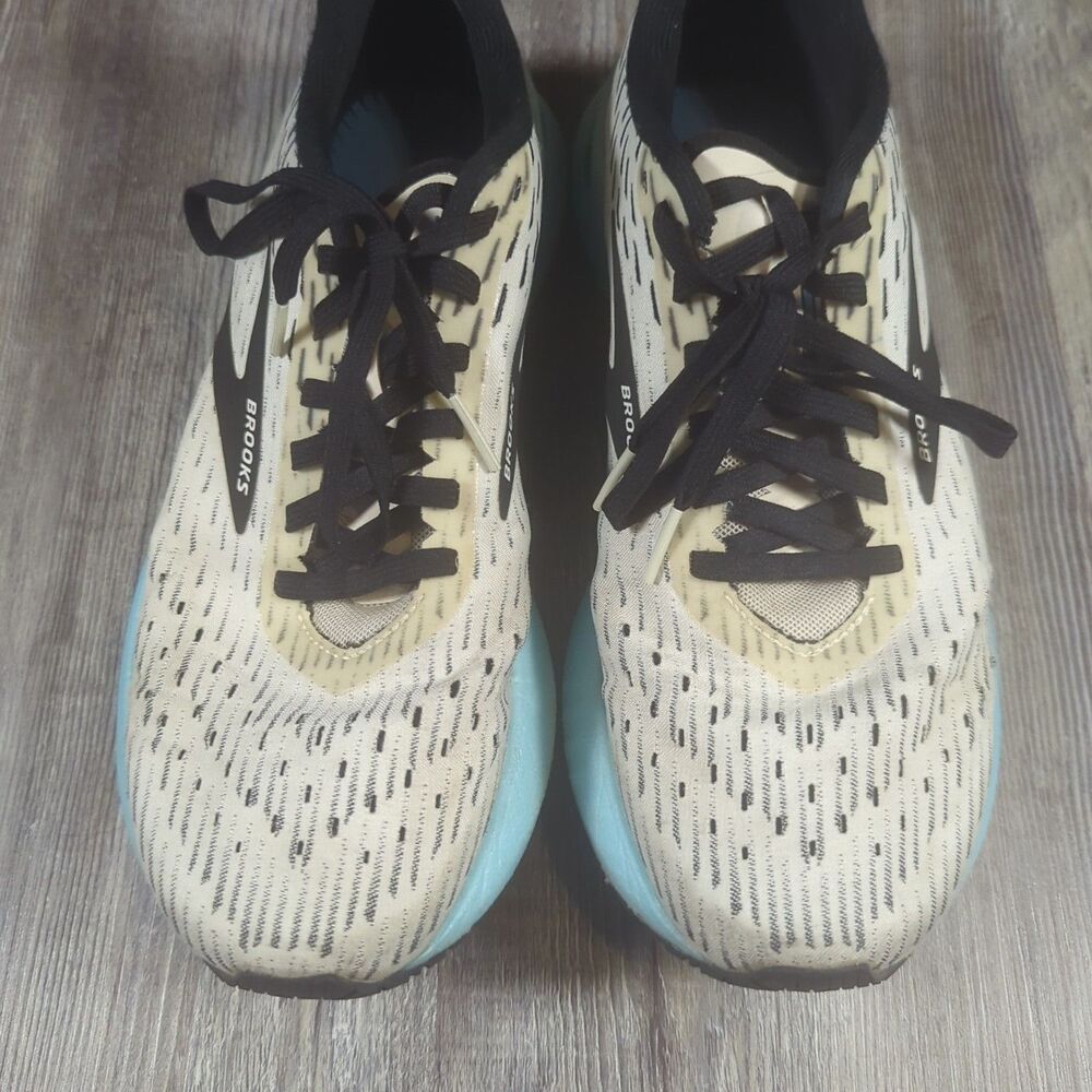 **READ** Brooks Womens Hyperion Tempo 1203281B129 White Blue Running Size 8.5 B - Picture 4 of 15